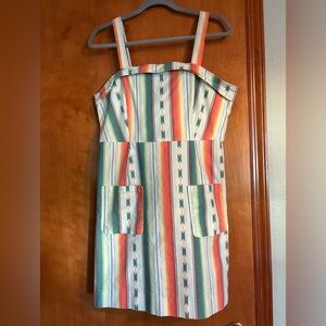 L&B Western Striped Multicolor Sundress